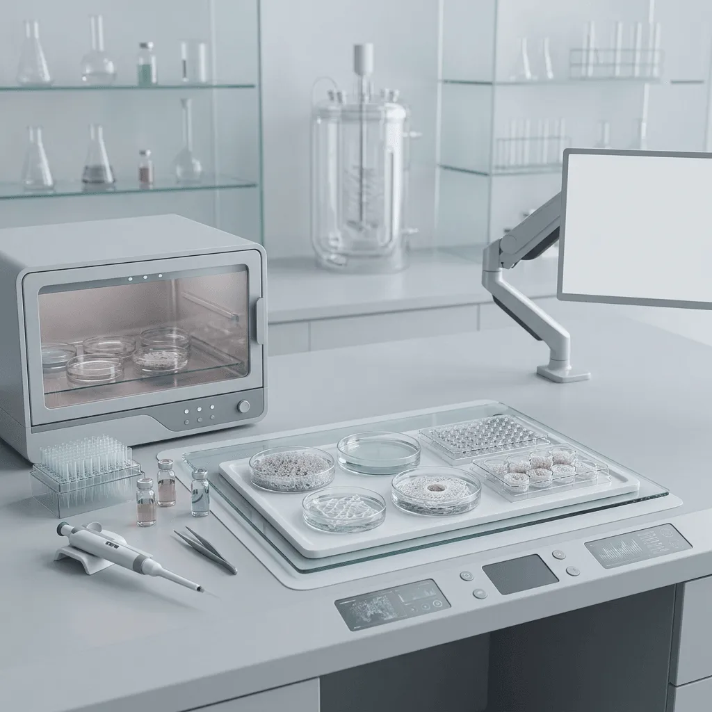 Minimalist Bioprinter Studio Render
